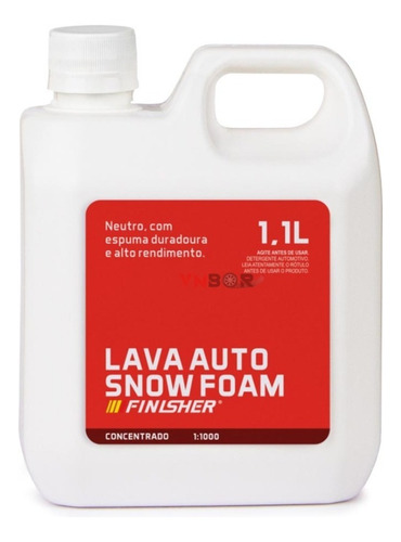 Shampoo Automotivo Snow Foam Finisher 1,1l Concentrado