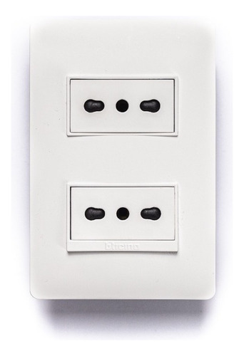 Enchufe Doble 2p+t 10/16a Bip 250v Blanco Bticino Pu1280