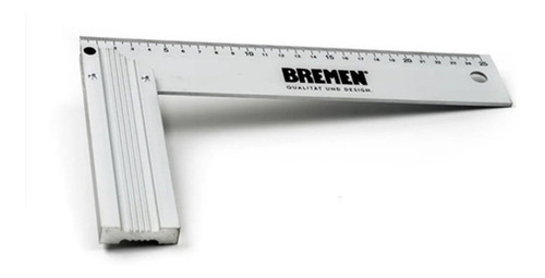 Escuadra De Aluminio 25cm Reforzada Profesional Bremen 6823