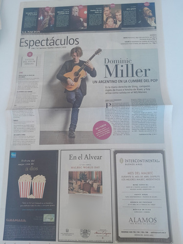 Suplemento La Nacion Espectáculos Dominic Miller 2011 