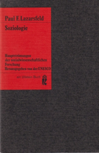 Livro Soziologie. - Paul F. Lazarsfeld [1970]