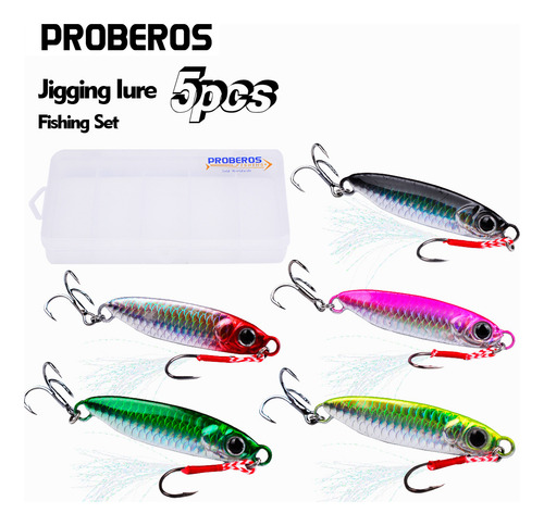 Juego De 5 Señuelos De Pesca Para Pesca En Alta Mar, Pesca C