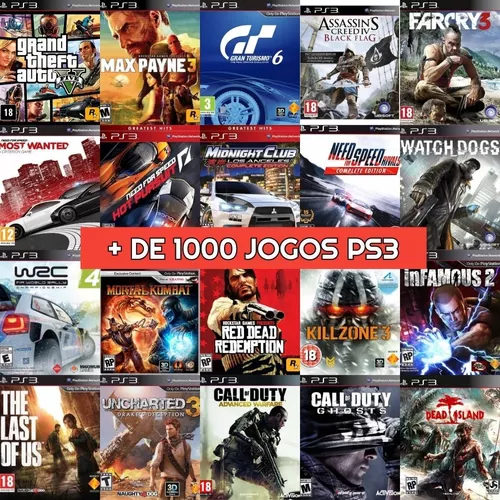 JOGOS PS3 PACOTE COMBO