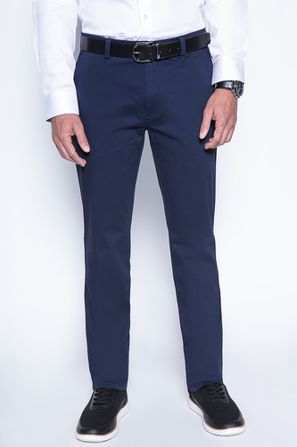 Pantalon Bagneaux Slim Azul Fw2024 New Man