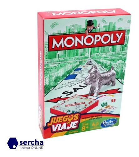 Monopoly Grab And Go Viajero Game Estrategia Edad 8