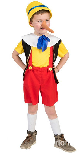 Pinocho Disfraz De Halloween Marioneta Para Niños Y Niñas