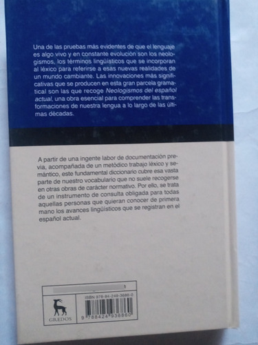Neologismos Del Español Actual.maria Moliner.ed.gredos
