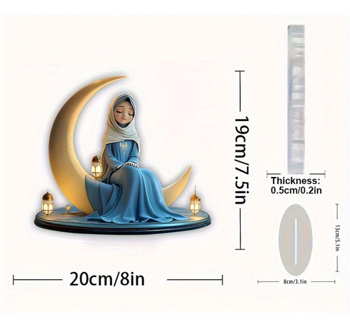 Estatua Decorativa De Niña Plana 2d, Decoración De