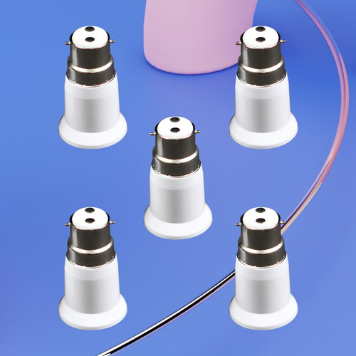 5x B22 A E27 Adaptador De Enchufe De Luz Soporte Adaptador