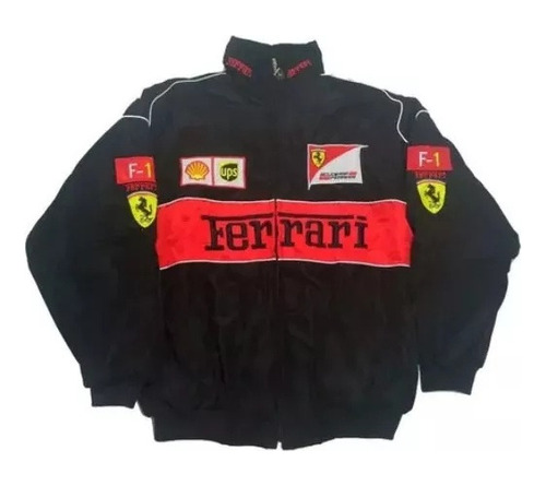 Chaqueta Vintage De Carreras De Motos De Otoño De Ferrari