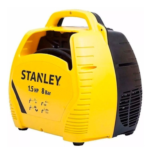 Compresor de aire mini eléctrico portátil Stanley 8215190STC595 1.5hp 230V 50Hz amarillo/negro