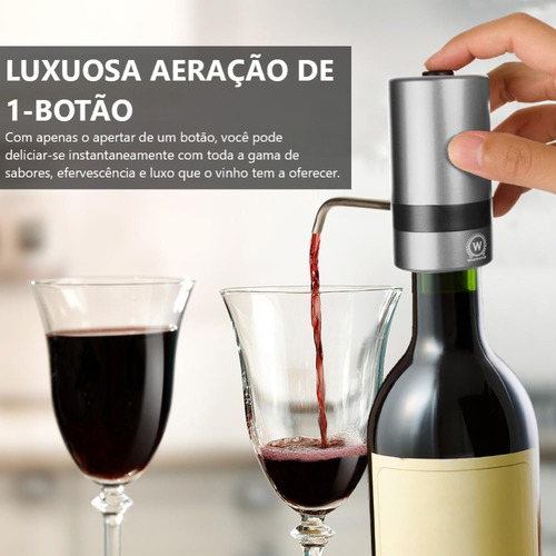 Waerator - Aerador & Decanter Elétrico Instantâneo De Vinho