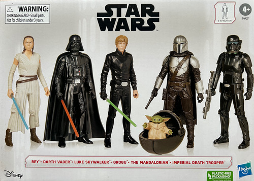 Set 6 Figuras Básicas Star Wars 15 Cm Disney The Mandalorian