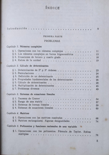 Problemas De Álgebra Superior Fadeiev (Usado)