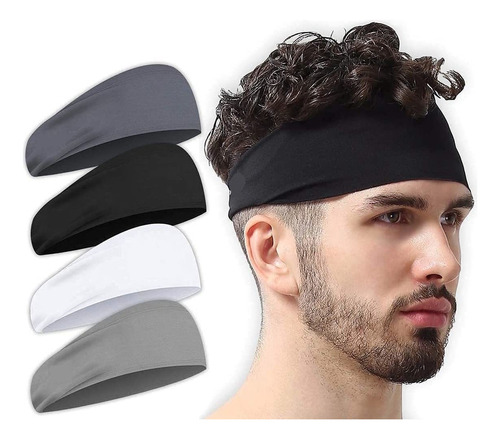 4 Pieces Men's And Women's Sports Headbands