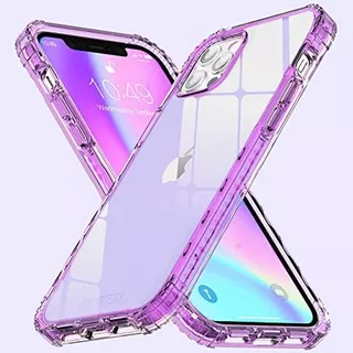 Funda Kevkeek Para iPhone 12 Pro Max Clear Purple