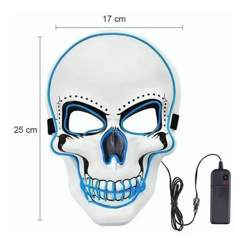 Día De Los Muertos, Halloween, Máscara De Calavera Brillante