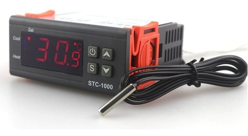 Imagen 1 de 8 de Termostato Digital Regulador Temperatura Stc 1000 + Sensor