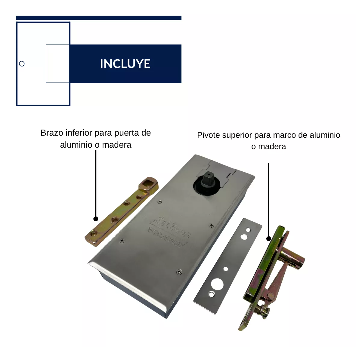 Tercera imagen para búsqueda de bisagra para puerta de aluminio