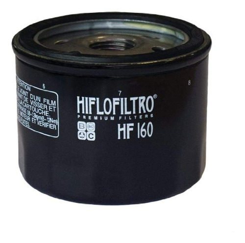 Hiflofiltro Hf160-2 Filtro De Aceite Estandar Negro Premium,