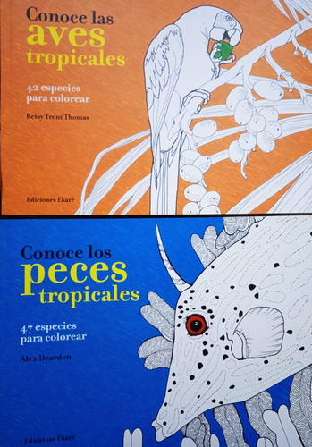 Conoce Las Aves Y Los Peces Tropicales Libros Para Colorear 