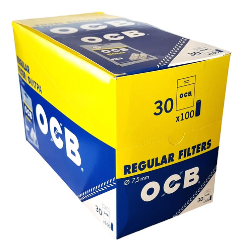 Filtro Ocb Regular 7.5x 15mm- Caja X 30 Bolsas