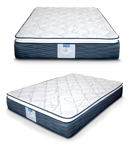 Colchón Individual Maverick, 2 Piezas Línea Moon Care Color Blanco