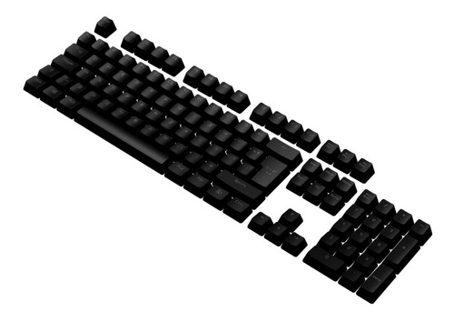 Kit 105 Keycaps Teclas Pbt Doble Iny Black Vsg Stardust Color del teclado Negro Idioma Español Latinoamérica