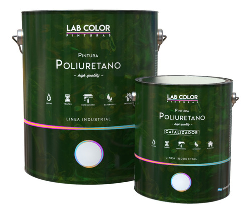 Pintura De Poliuretano Industrial 4 Litros