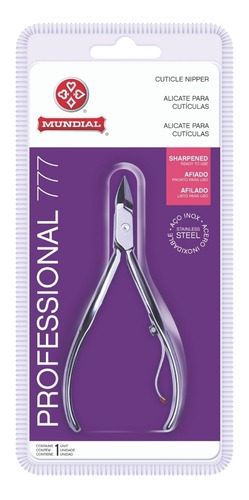 Imagem 5 de 7 de Alicate Cuticula Mundial 777 Profissional Inox Original + Nf