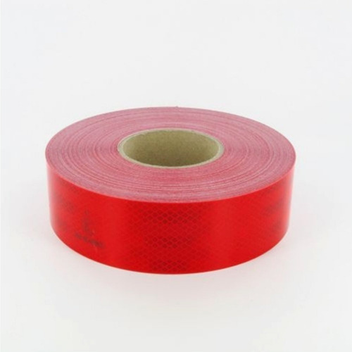 Rollo Cinta Reflectiva Reglamentaria Roja 45mt X 7,5cm