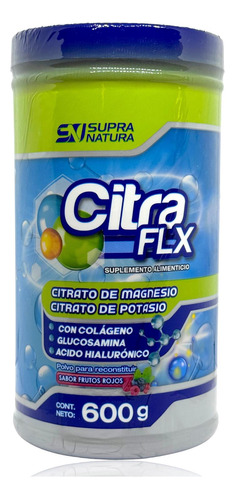 Citrato De Magnesio Y Potasio Frutos Rojos 600 G Supra Natur