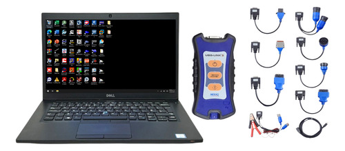 Dell E7480 I7 + Nexiq 3 + Programas De Diagnostico Diesel Negro (Reacondicionado)
