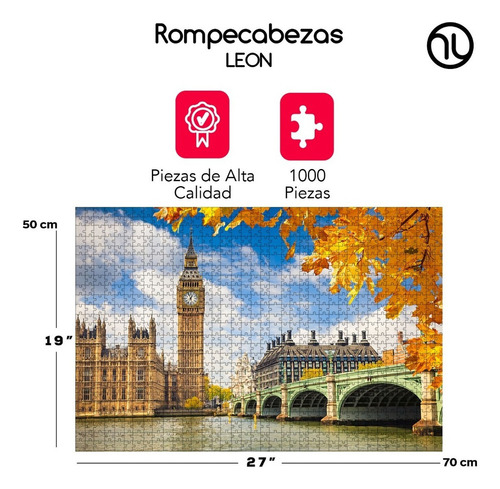 Rompecabezas Puzzle Foto De Londres 1000 Piezas