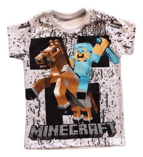 Franelas Para Niños Talla 2 A 10 Fornite Among Us Minecraft