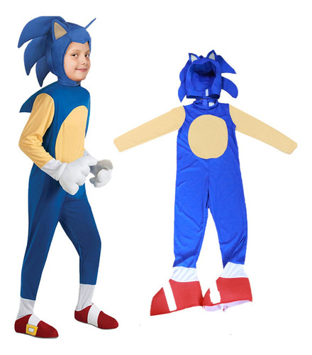 2024 Disfraz Infantil De Sonic For Niños, Trajes De Cosplay