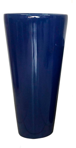 Vaso P/ Plantas Fibra De Vidro Estilo Vietnamita Azul 80cm