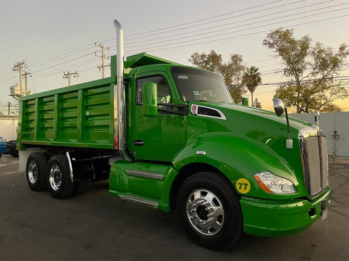 Kenworth T680 Camión De Volteo De 14 Mts Verde