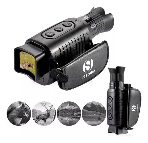 Monocular Visor Hd -vision Nocturno Para Caza Senderismo Negro
