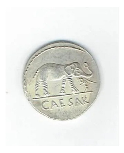 Moneda Romana Siglo I Ac. Denario Julio César. (repro). Jp (Usado)