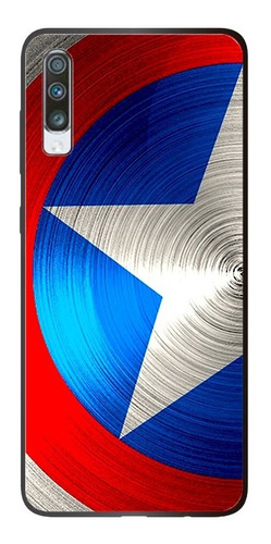 Case Funda Para Samsung Galaxy A70 Capitan America Escudo