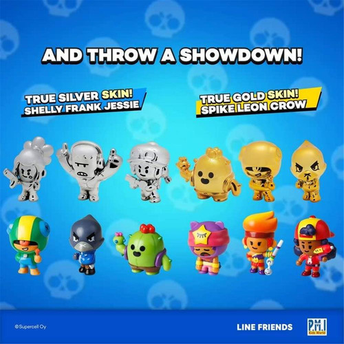 Conjunto De 8 Bonecos Brawl Stars, Pacote Com 8