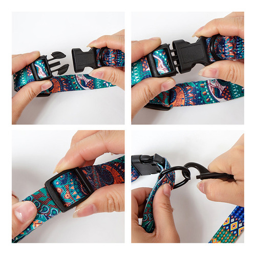 Juego De Collar Y Correa Para Perros Pequeños, Medianos Y Gr