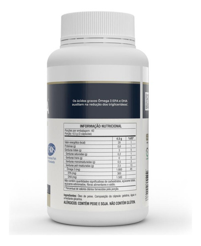 Mega Dha 120cap - Vitafor Sem Sabor
