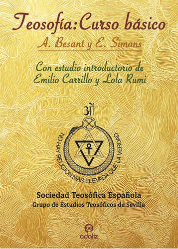 Teosofãâa: Curso Bãâ¡sico, De Besant, Annie. Editorial Adaliz Ediciones, Tapa Blanda En Español