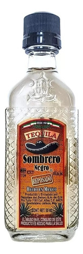 Tequila Sombrero Negro Blanco 50ml 35%- Miniatura De Bebida