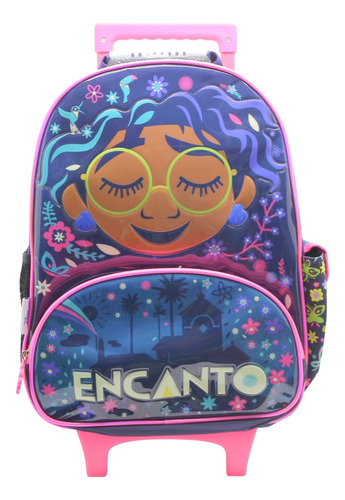 Mochila Carro 16 Pulgadas Disney Cresko Escolar Encanto