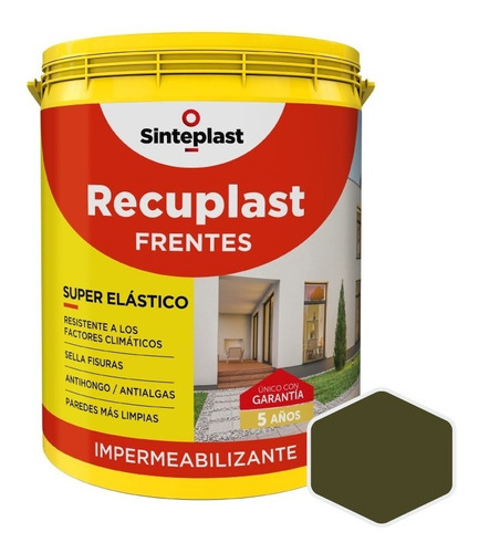 Recuplast Frentes Impermeabilizante | 8 Colores | 4lt