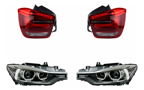 Kit Faros P/foco Xenón Y Calaveras Depo 320i Xdrive 2013