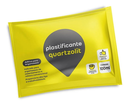 Aditivo Plastificante P/argamassa Sachet 100ml Quartzolit